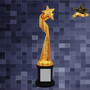 Golden Trophy Star Sculpture Trophy AC4278 Golden Trophy Star Sculpture Trophy AC4278
