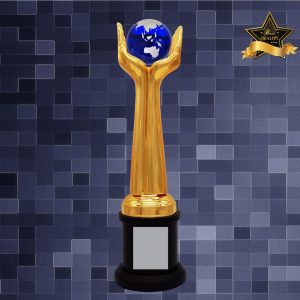 Golden Trophy Sculpture Trophy AC4294