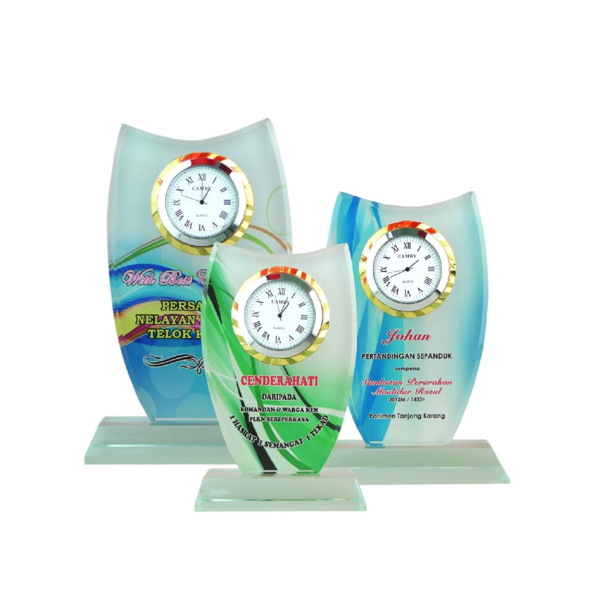 Clock Plaques Crystal Clock Plaque CL2043 Clock Plaques Crystal Clock Plaque CL2043