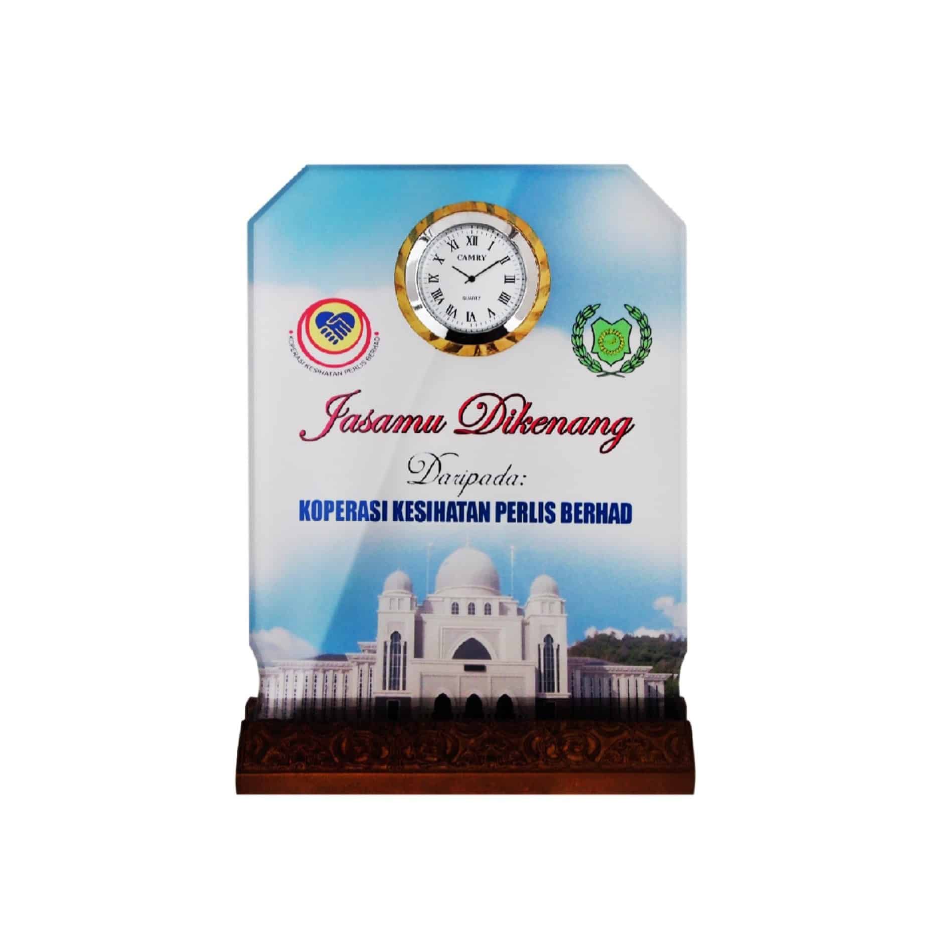 Clock Plaques Crystal Plaque Clock CL2050 Clock Plaques Crystal Plaque Clock CL2050