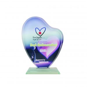 Crystal Plaques Crystal Glass Award (Love) CR8018