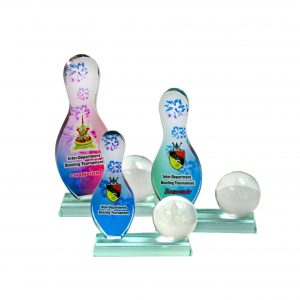 Bowling Trophy Crystal Award (Bowling) CR8071