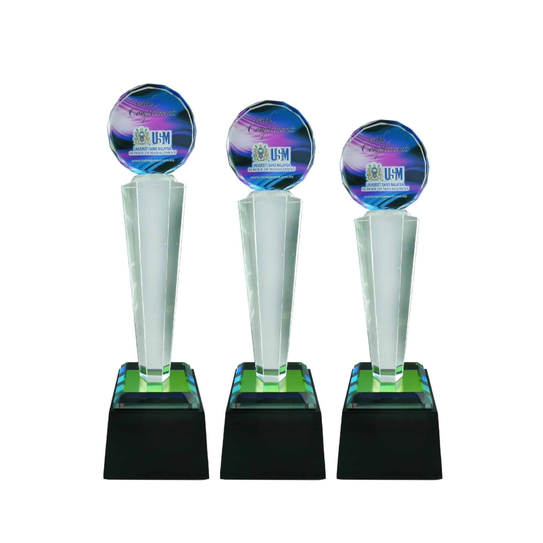 Crystal Trophy Crystal Glass Award CR8186 Crystal Trophy Crystal Glass Award CR8186