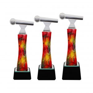Crystal Trophy Crystal Glass Award (Microphone) CR8267