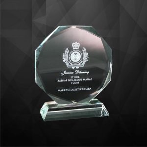 Crystal Plaques Octagonal Crystal Plaque CR9033