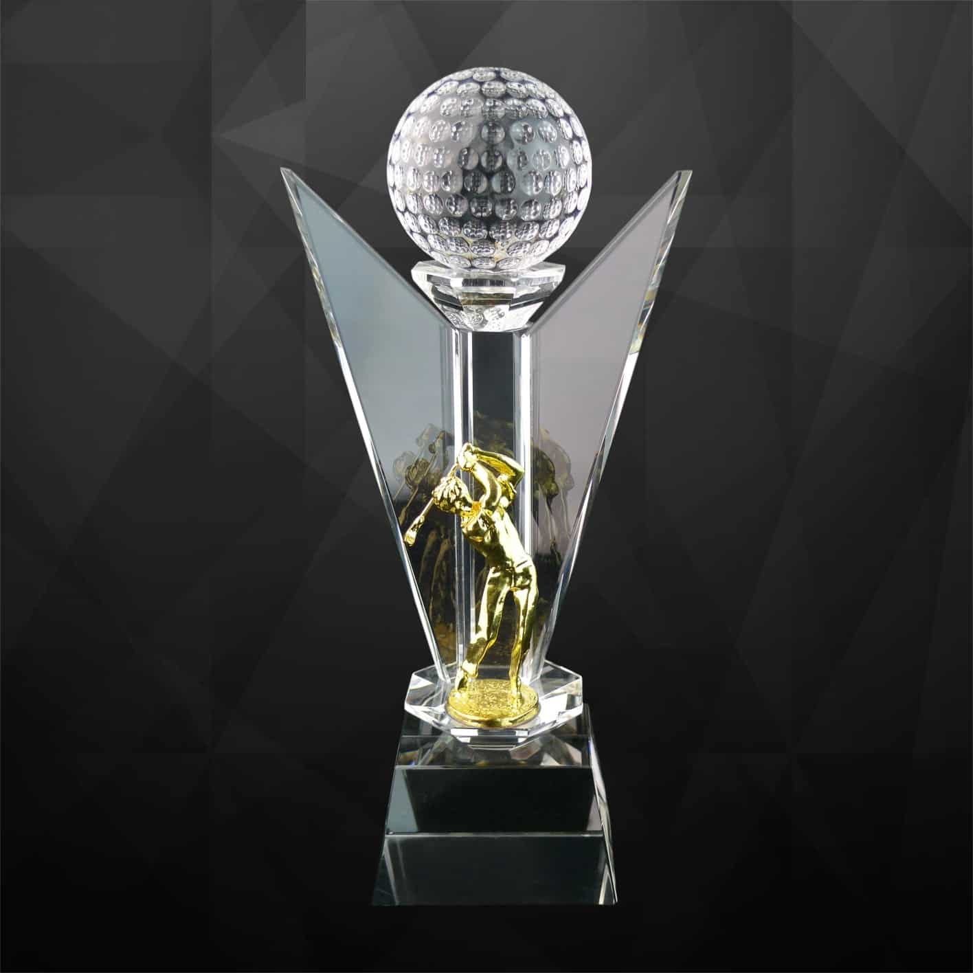 Crystal Trophy Crystal Golf Trophy CR9077 Crystal Trophy Crystal Golf Trophy CR9077