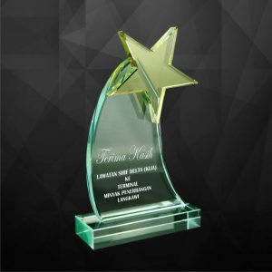 Crystal Plaques Crystal Star Award CR9105