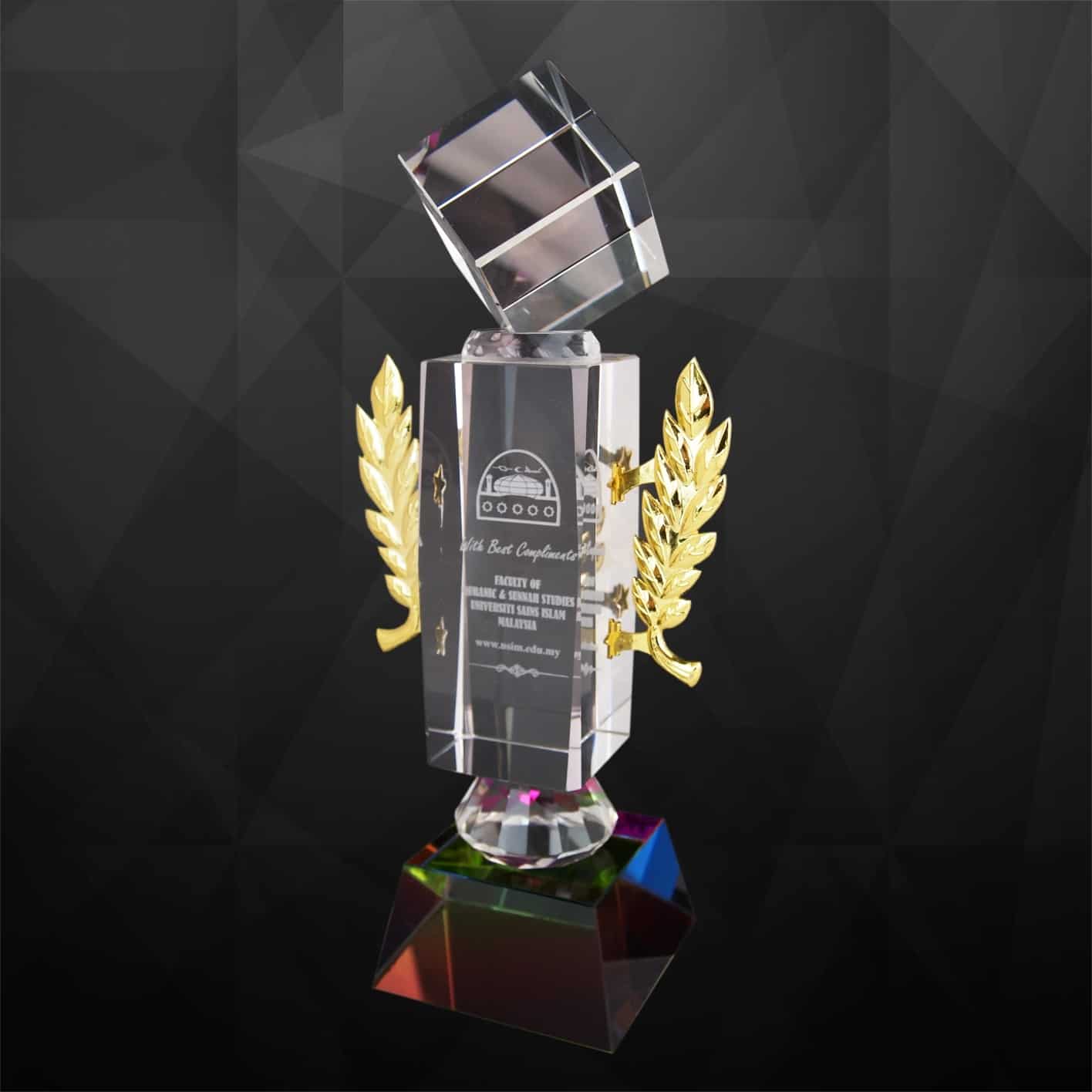 Crystal Trophy Crystal Cube Trophy CR9108 Crystal Trophy Crystal Cube Trophy CR9108