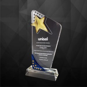 Crystal Plaques Crystal Star Award CR9120