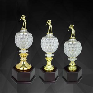 Crystal Trophy Crystal Golf Trophy CR9141