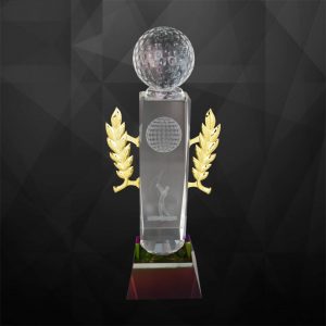 Crystal Trophy Crystal Golf Trophy CR9145