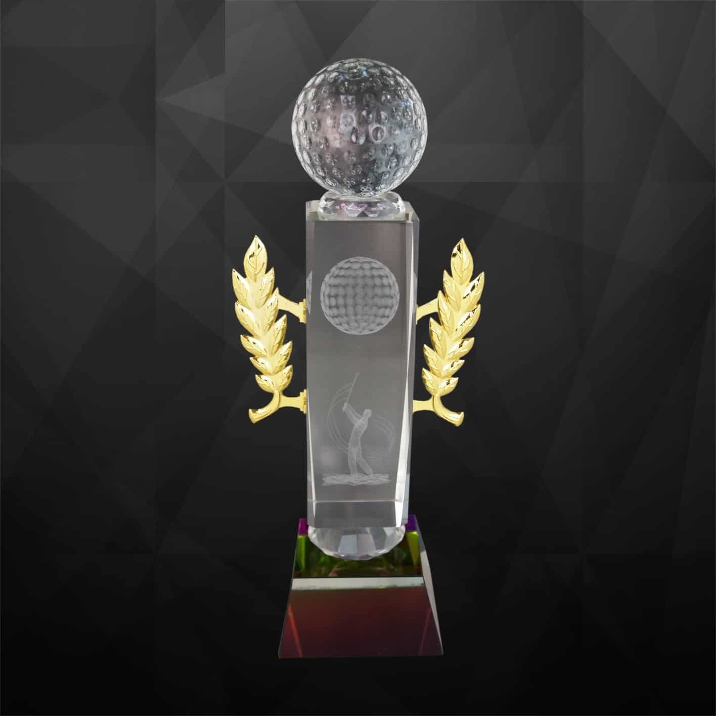 Crystal Trophy Crystal Golf Trophy CR9145 Crystal Trophy Crystal Golf Trophy CR9145