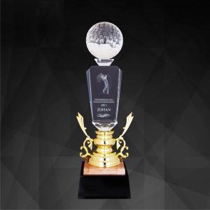 Crystal Trophy Crystal Golf Trophy CR9204