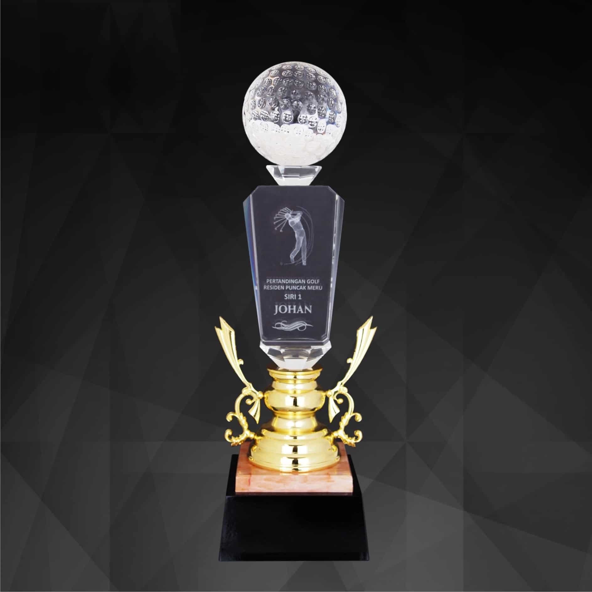 Crystal Trophy Crystal Golf Trophy CR9204 Crystal Trophy Crystal Golf Trophy CR9204