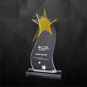 Crystal Plaques Crystal Star Plaque CR9226