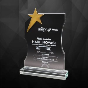 Crystal Plaques Crystal Star Plaque CR9252