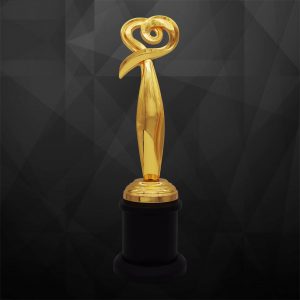 Sculpture Trophy Heart Sculpture Award CR9268