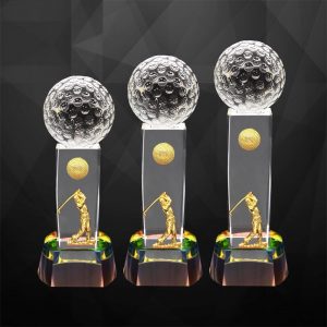 Crystal Trophy Crystal Golf Trophy CR9283
