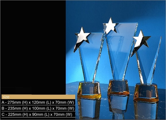 Crystal Trophy Star Crystal Trophy CR9316 Crystal Trophy Star Crystal Trophy CR9316