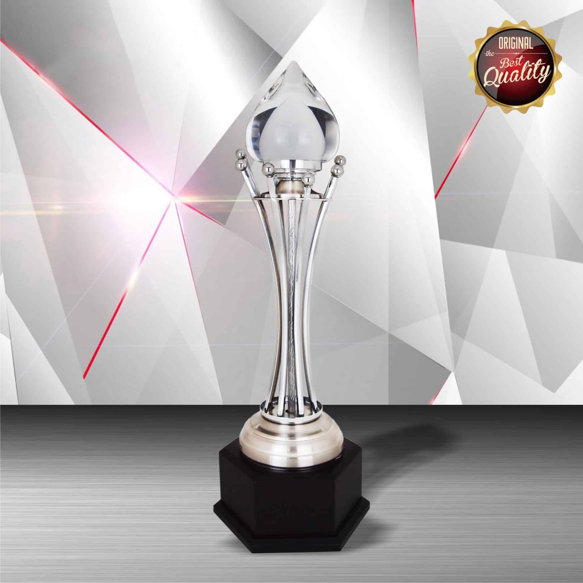 Crystal Trophy Silver Crystal Trophy EXWS6144 Crystal Trophy Silver Crystal Trophy EXWS6144