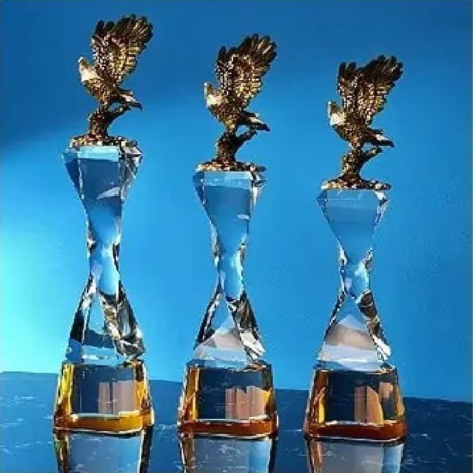 Crystal Trophy Eagle Crystal Award CR8333 Crystal Trophy Eagle Crystal Award CR8333