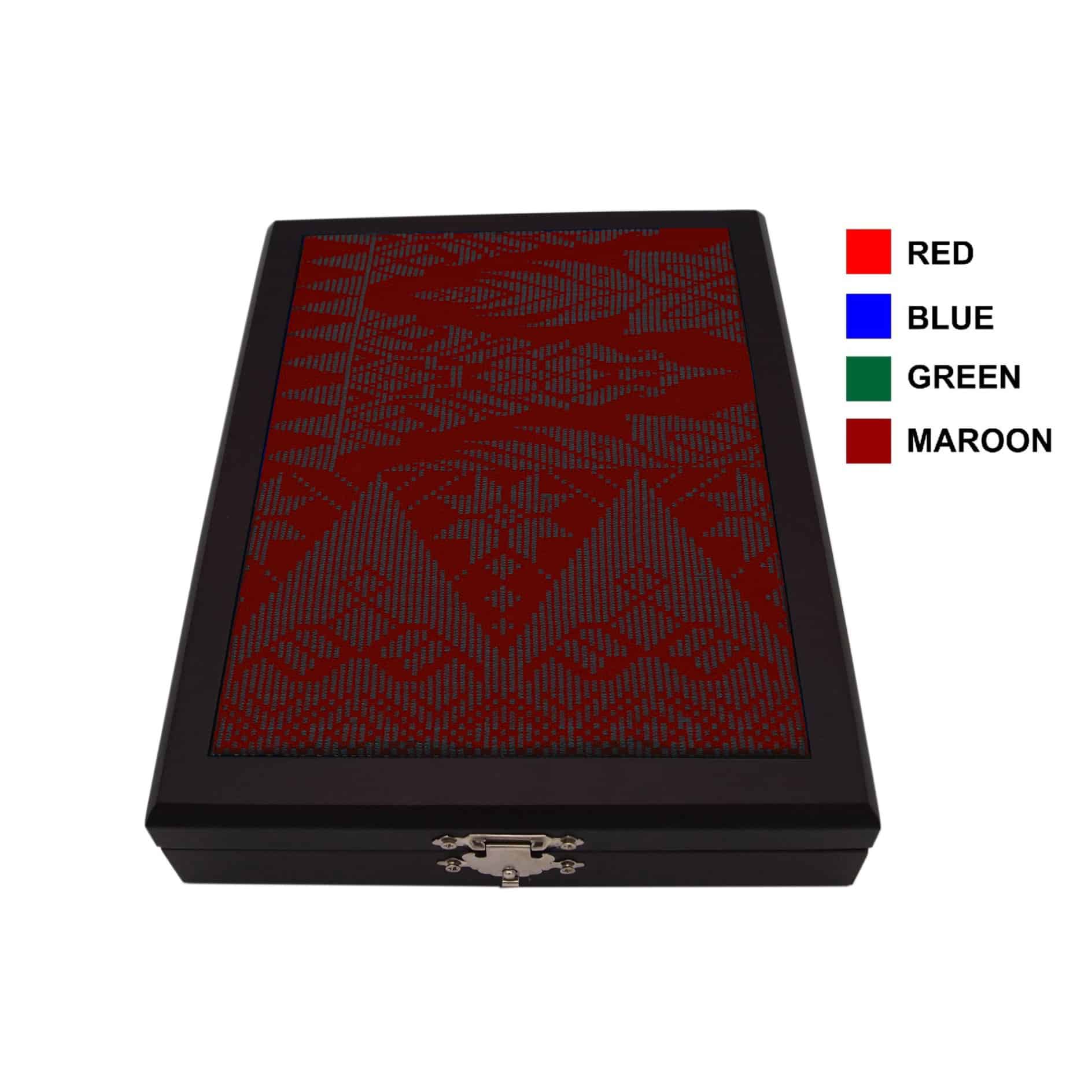 Crystal Plaques Wooden Songket Box CR8140 Crystal Plaques Wooden Songket Box CR8140