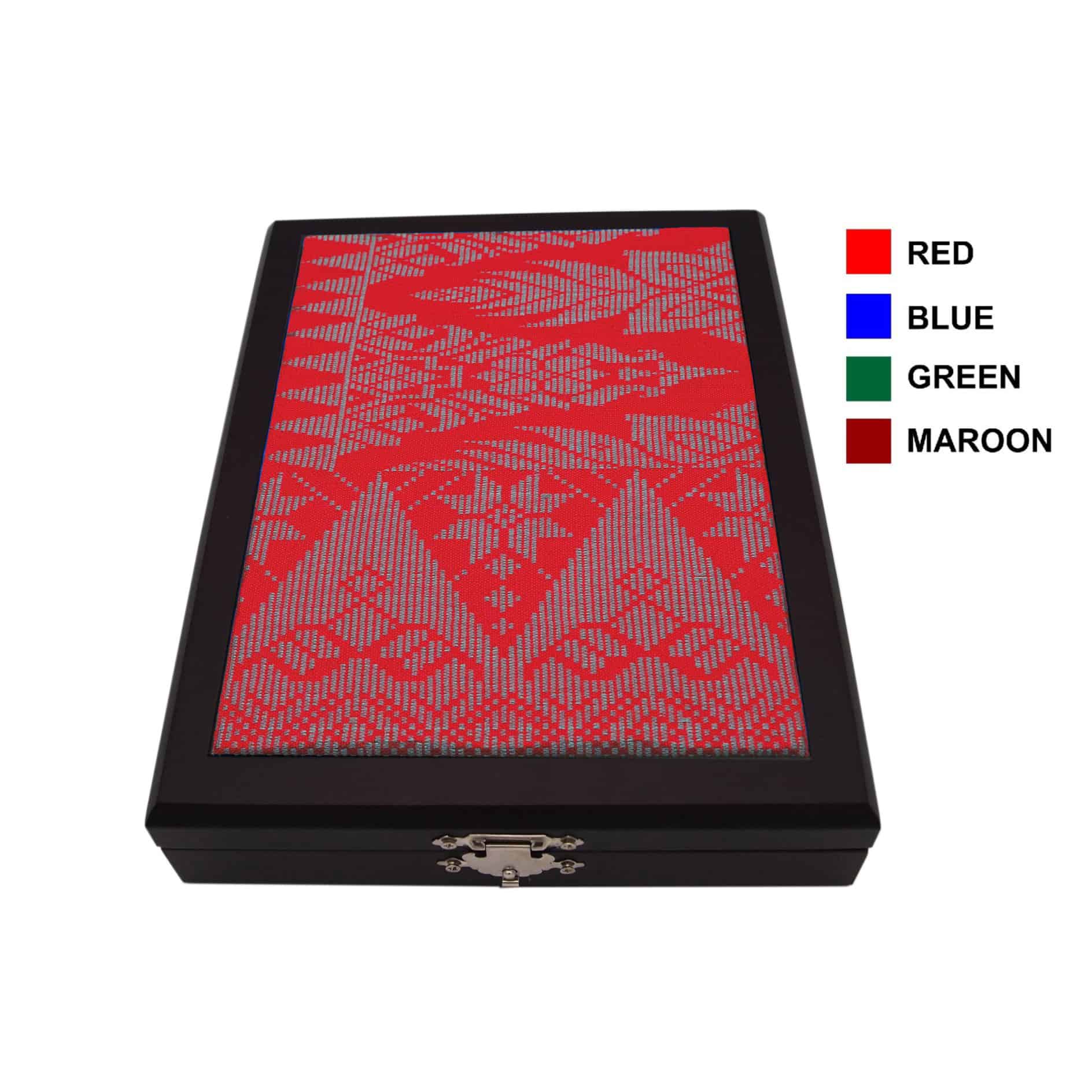Crystal Plaques Wooden Songket Box CR8140 Crystal Plaques Wooden Songket Box CR8140