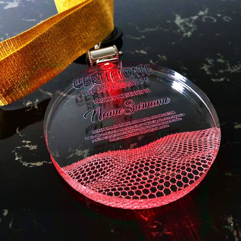 Acrylic Medals Acrylic LED Medal SP5081 Acrylic Medals Acrylic LED Medal SP5081