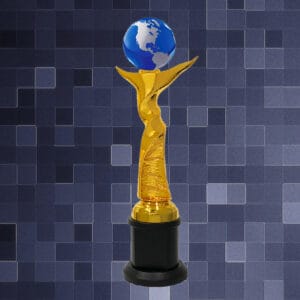 Golden Trophy Golden Sculpture Trophy AC4319